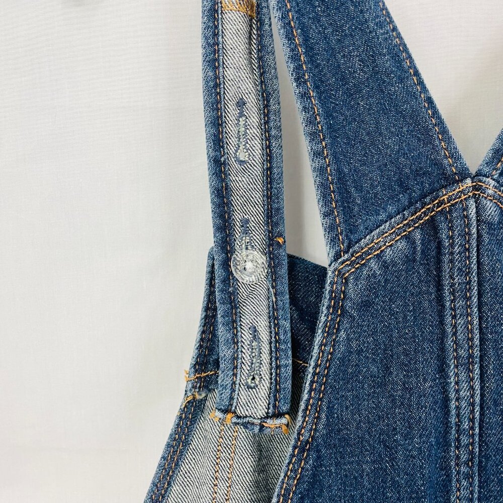 Old Navy Distressed Kids Denim Overalls Size XL (12) - Picture 14 of 16